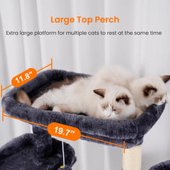 Heybly cat tree big cave creates a private retreat for nap time and hiding