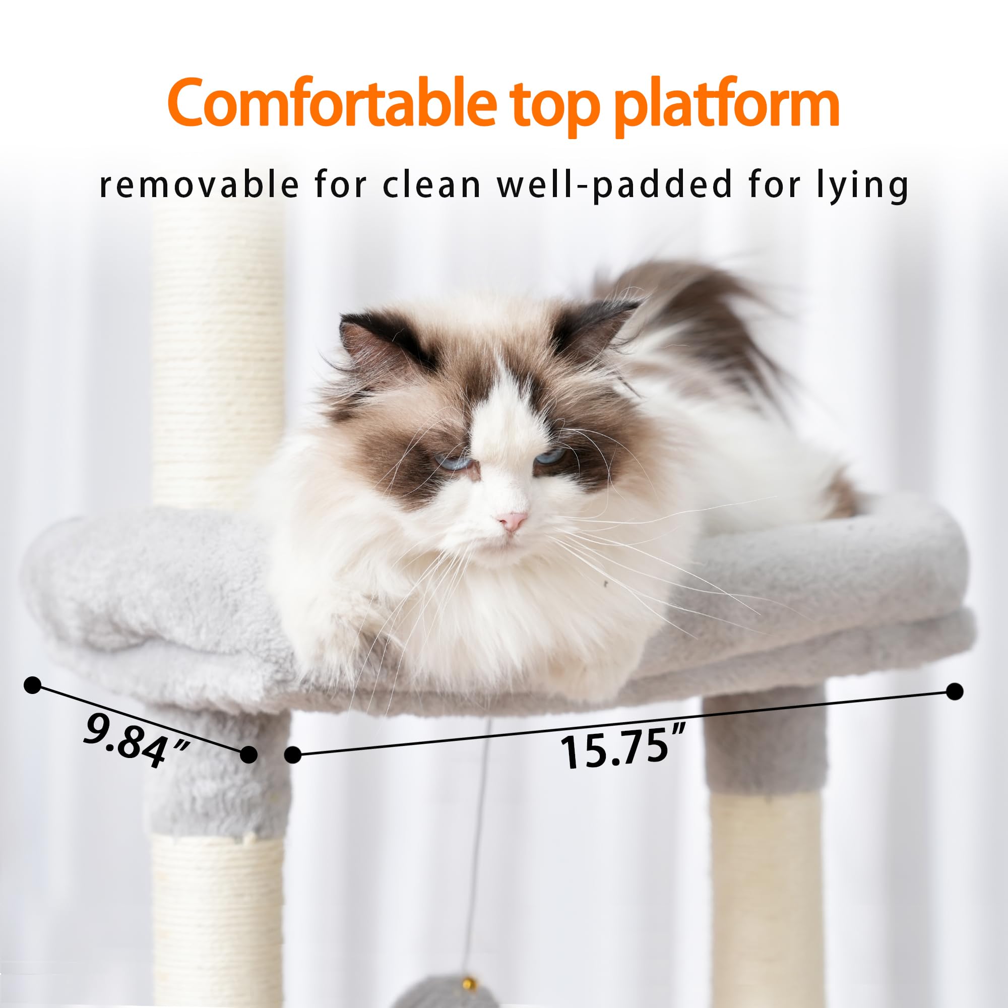 Heybly cat tree cozy cave provides a tranquil hideaway for cats