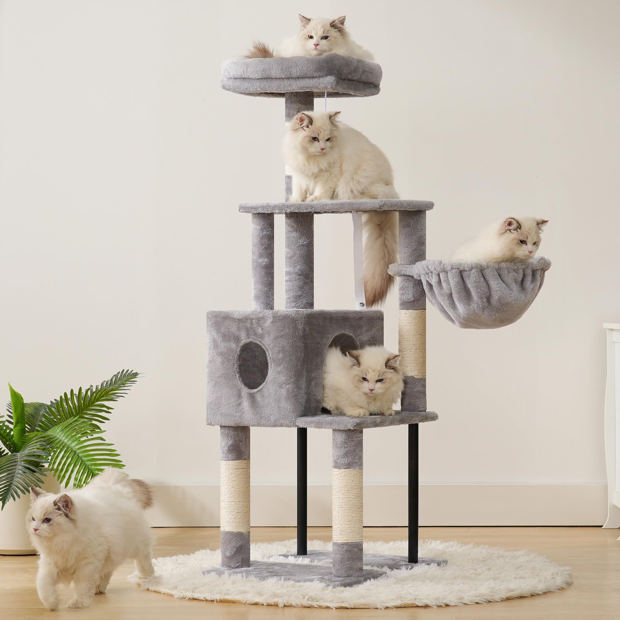 Heybly cat tree easy assembly kit speeds setup.