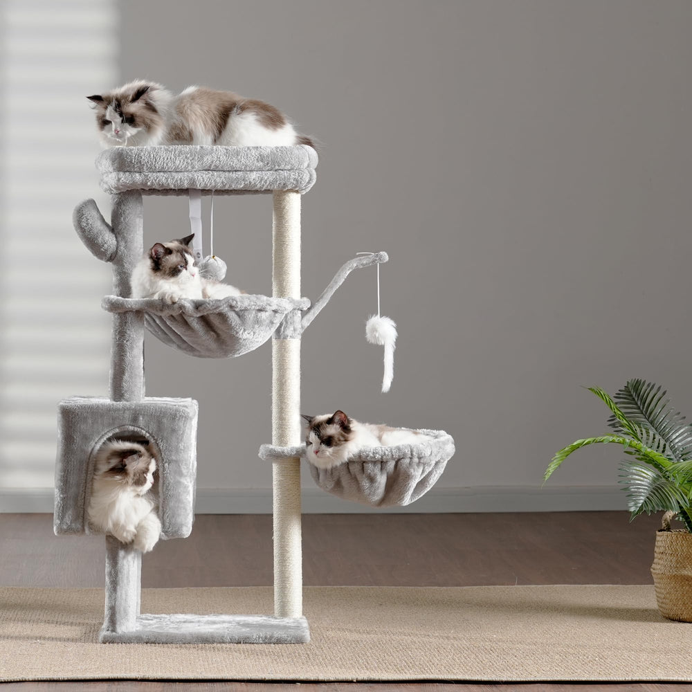 Heybly cat tree easy assembly with included tools saves setup time.