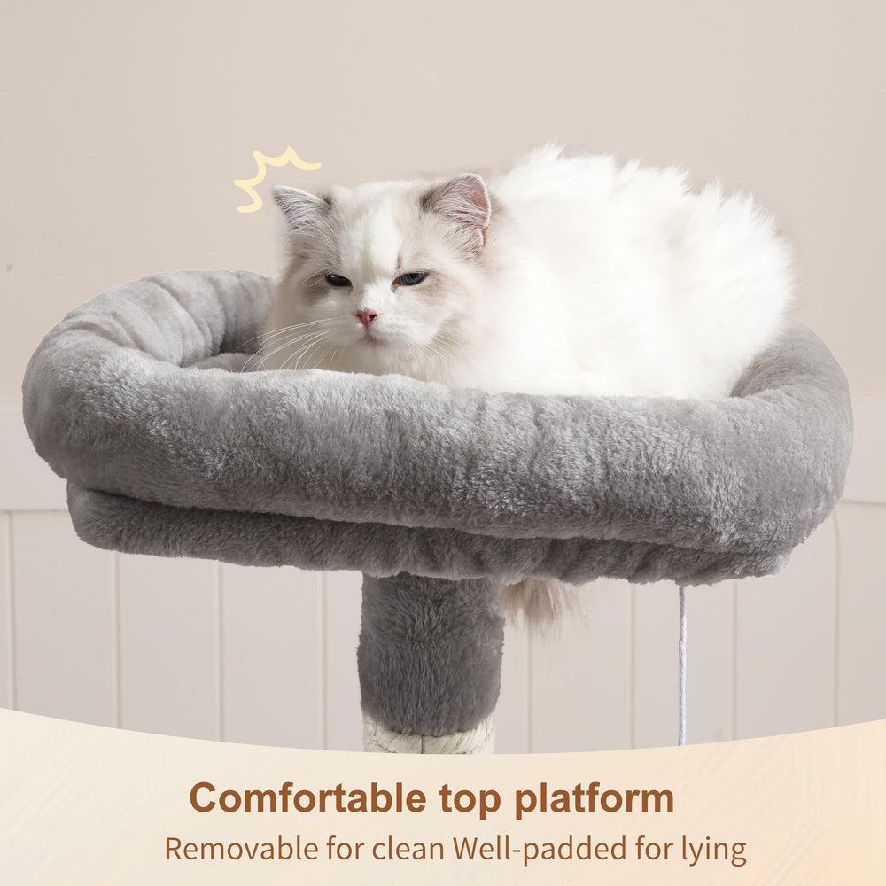 Heybly cat tree hammock offers a cozy nap space during playtime
