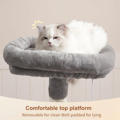 Heybly cat tree hammock offers a cozy nap space during playtime