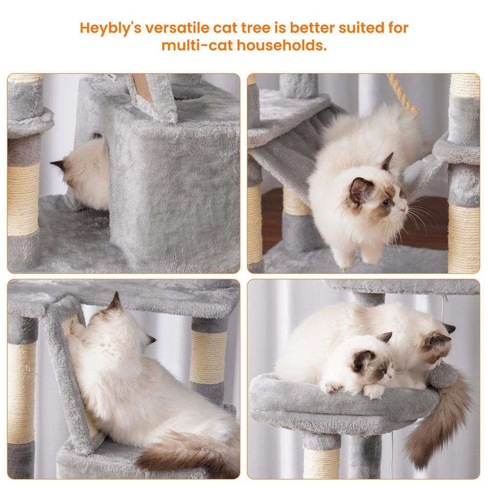 Heybly cat tree hammock invites relaxed lounging during downtime