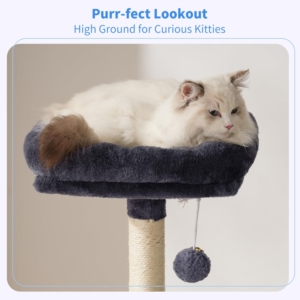 Heybly cat tree hidden space offers discreet storage and a tucked-away retreat.