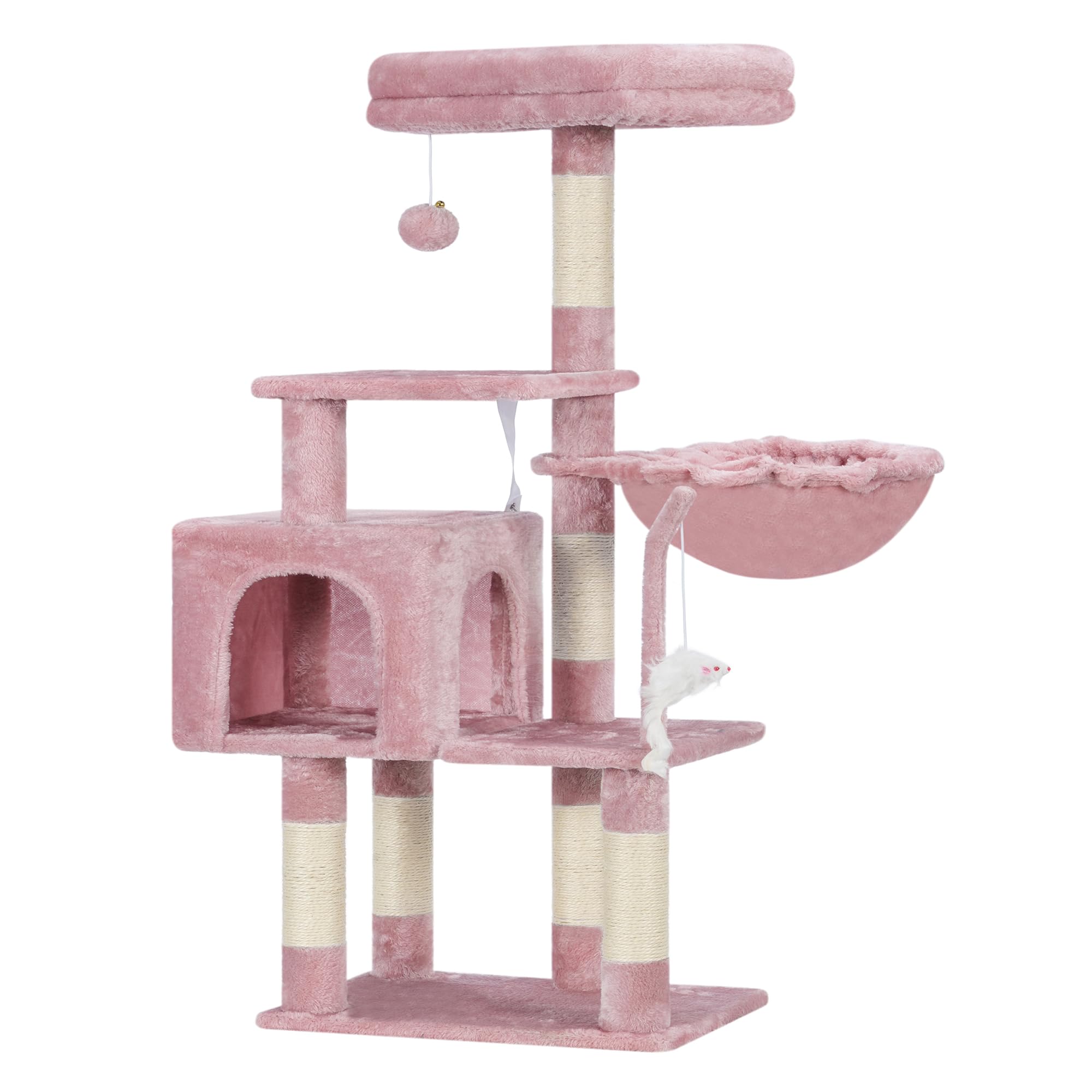Heybly cat tree kitten-bed-platform offers a soft resting spot for young cats