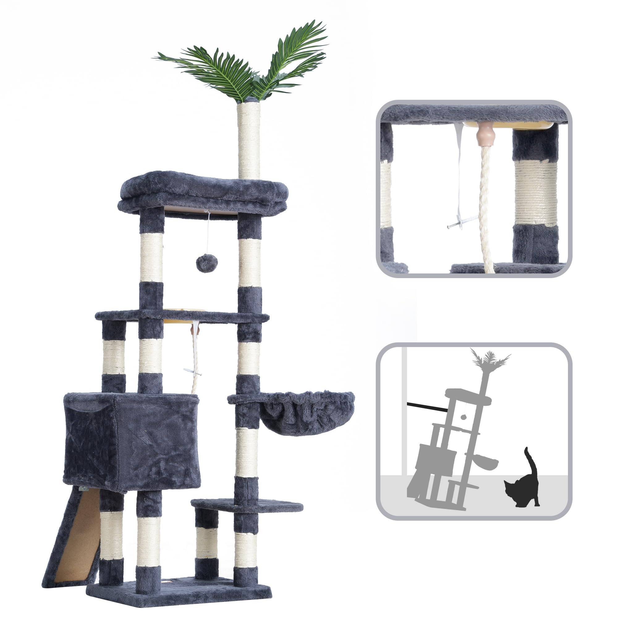 Heybly ramp ladder helps easy climbing between levels for all ages.