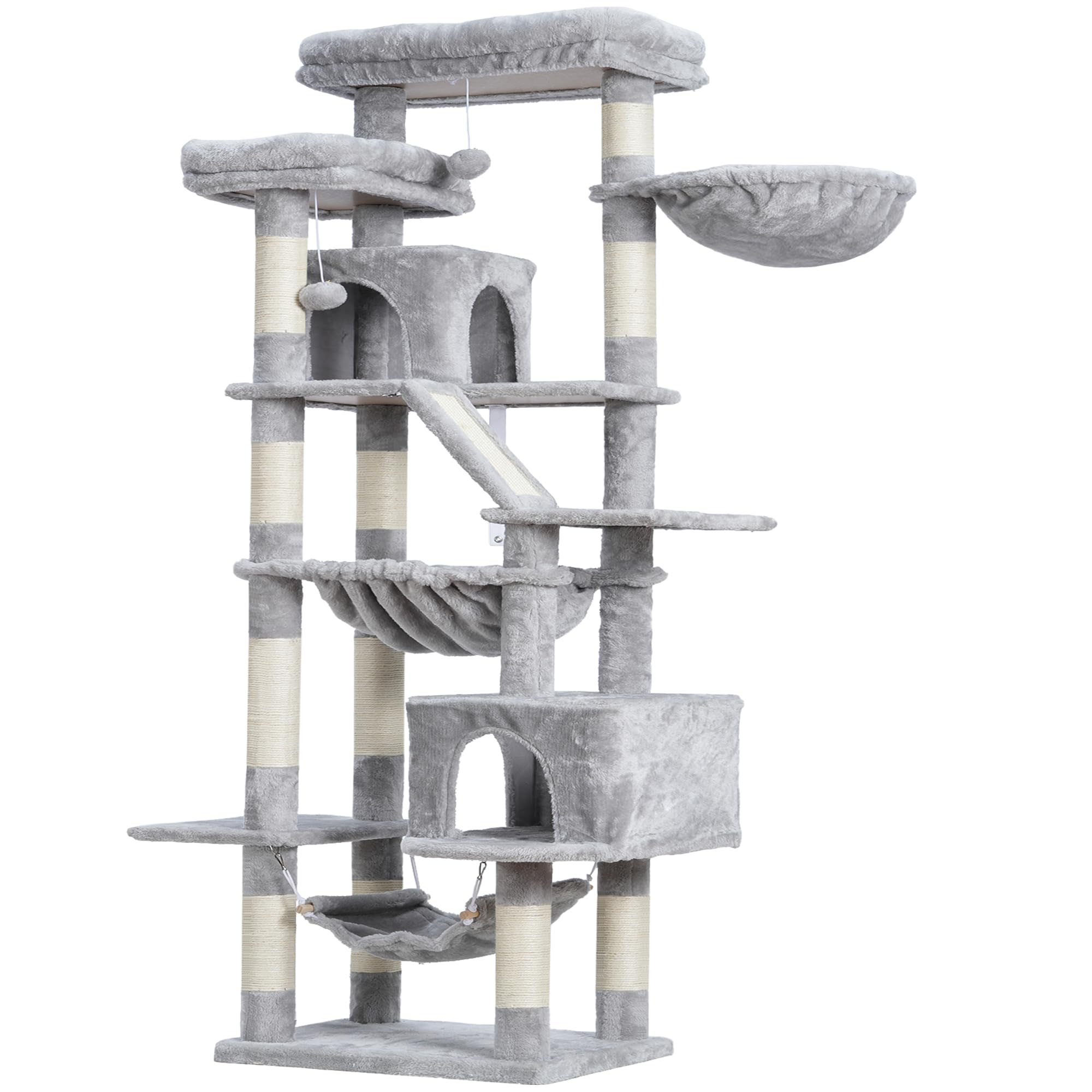 Heybly cat tree scratching pad simplifies fur and debris cleanup