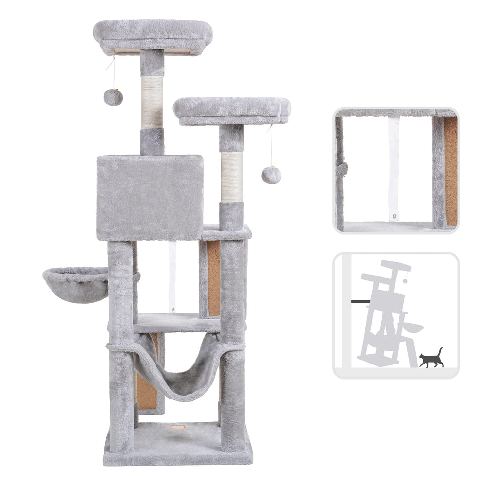 Heybly cat tree sisal posts demonstrate durable scratching surfaces