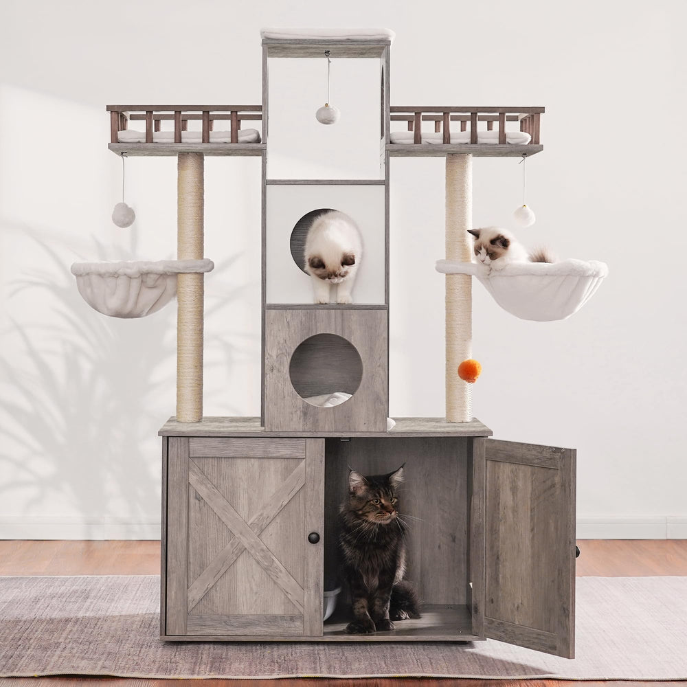Heybly cat tree soft baskets give a cozy, stable retreat for kittens or adults.