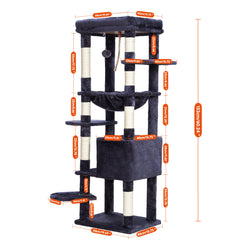 Heybly cat tree three springboards support easy climbing between levels