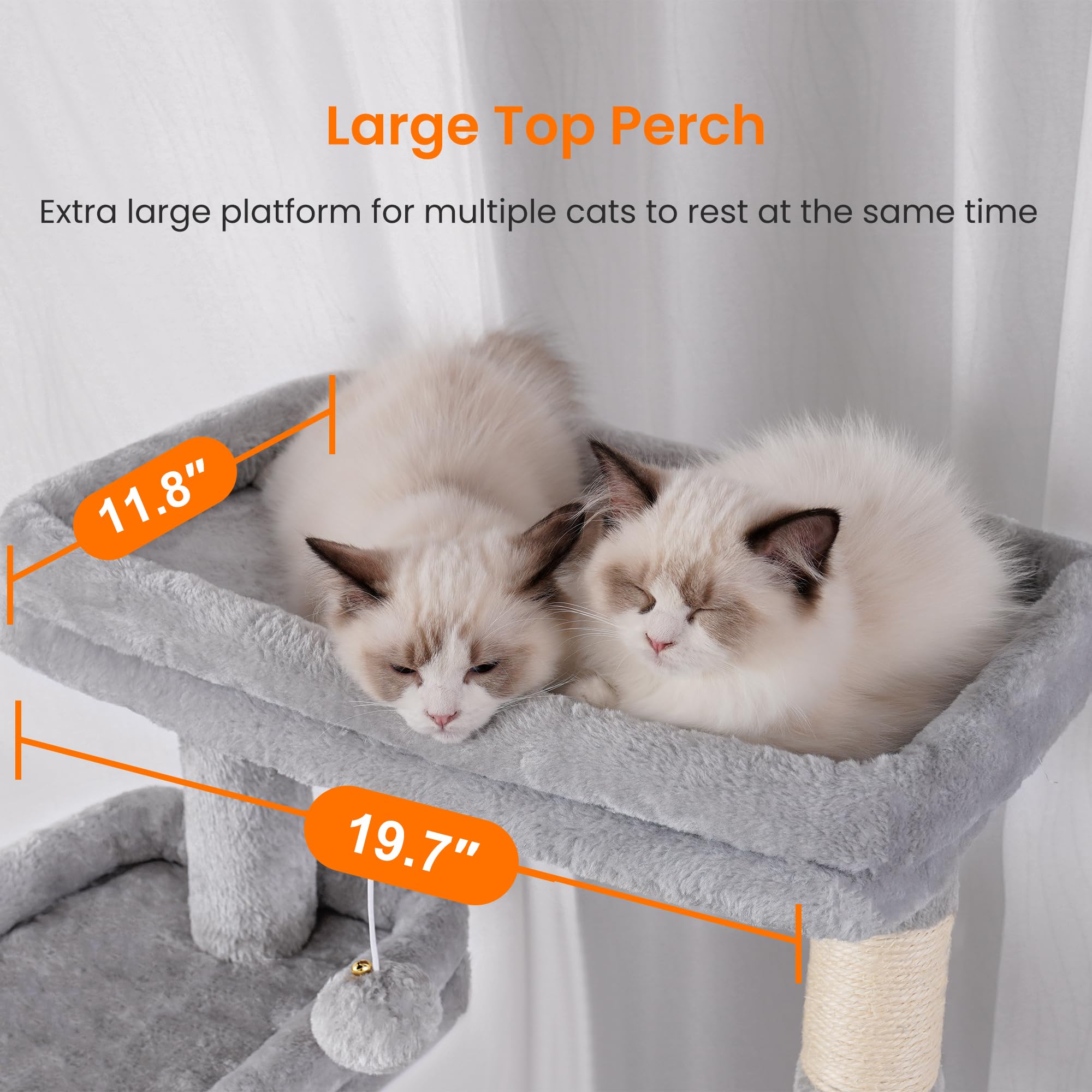 Heybly cat tree wide scratching board supports healthy playtime and exploration
