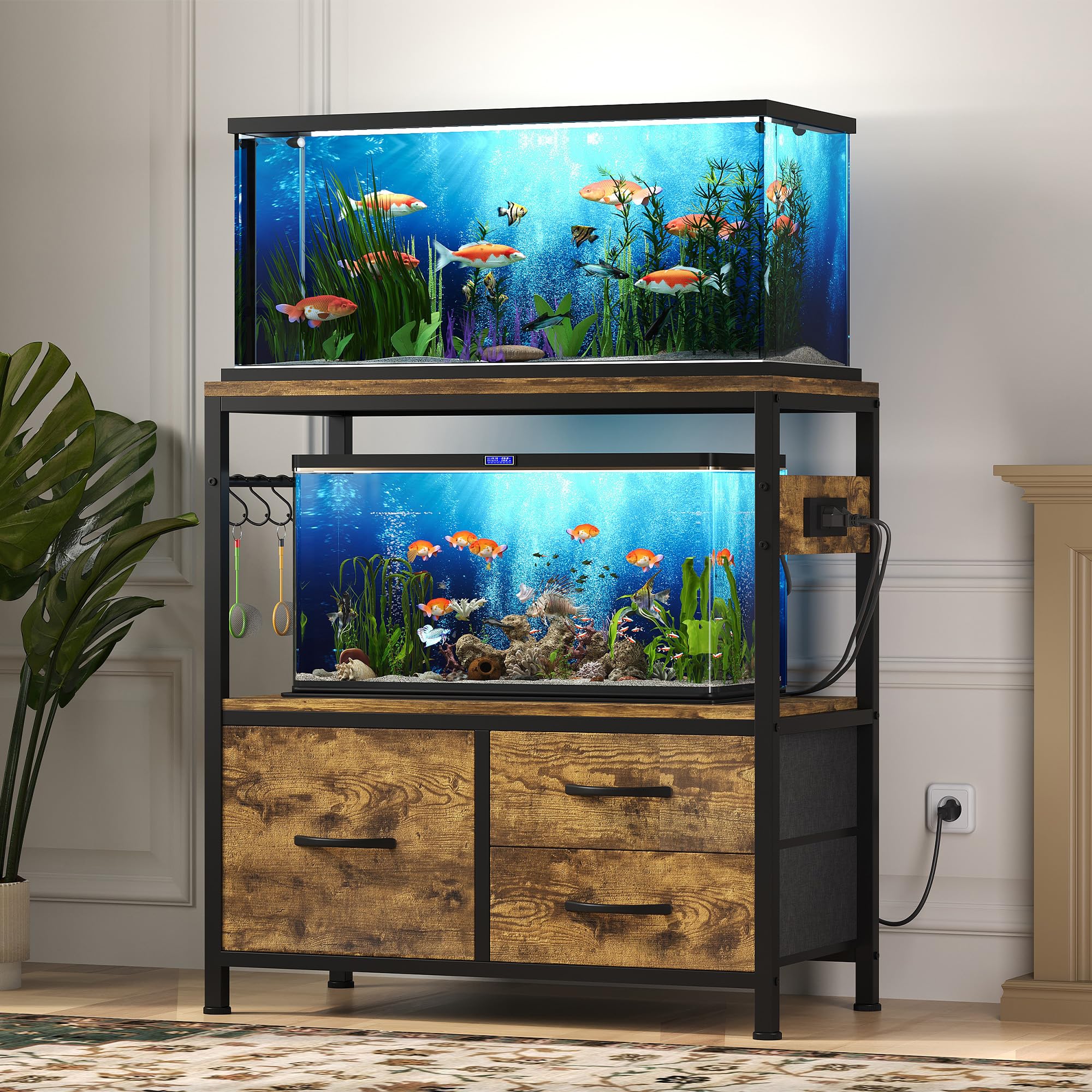 Heybly large-capacity stand supports heavy setups while keeping cords tidy