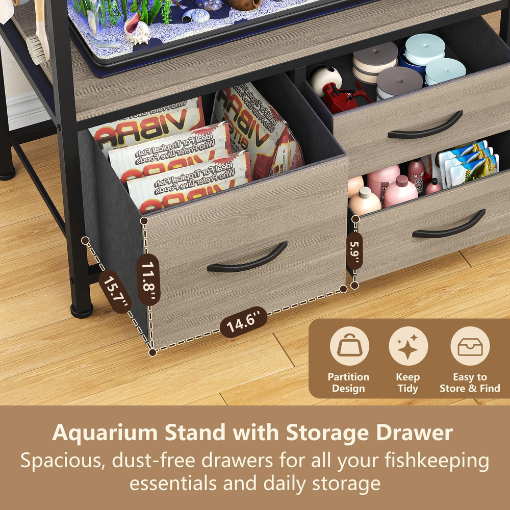 Heybly stand adjustable leveling feet ensure wobble-free balance on uneven floors.