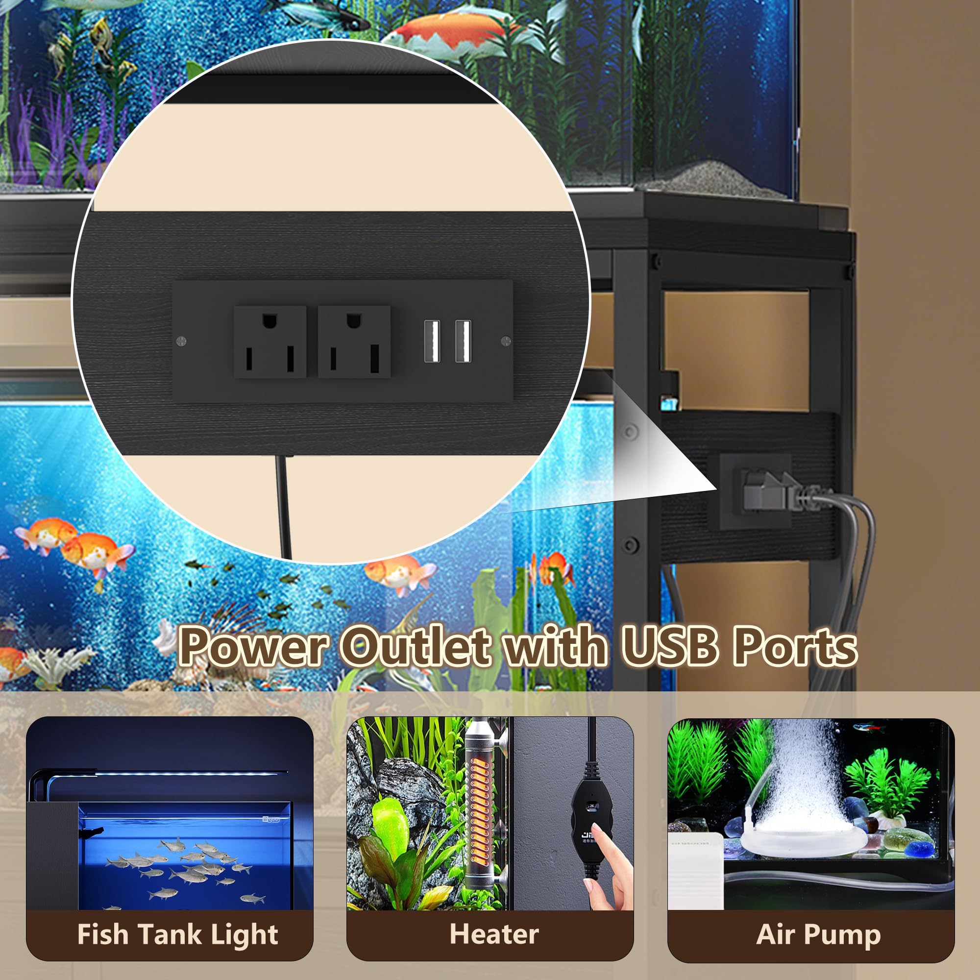 Heybly stand waterproof panels protect electronics and keep moisture away.