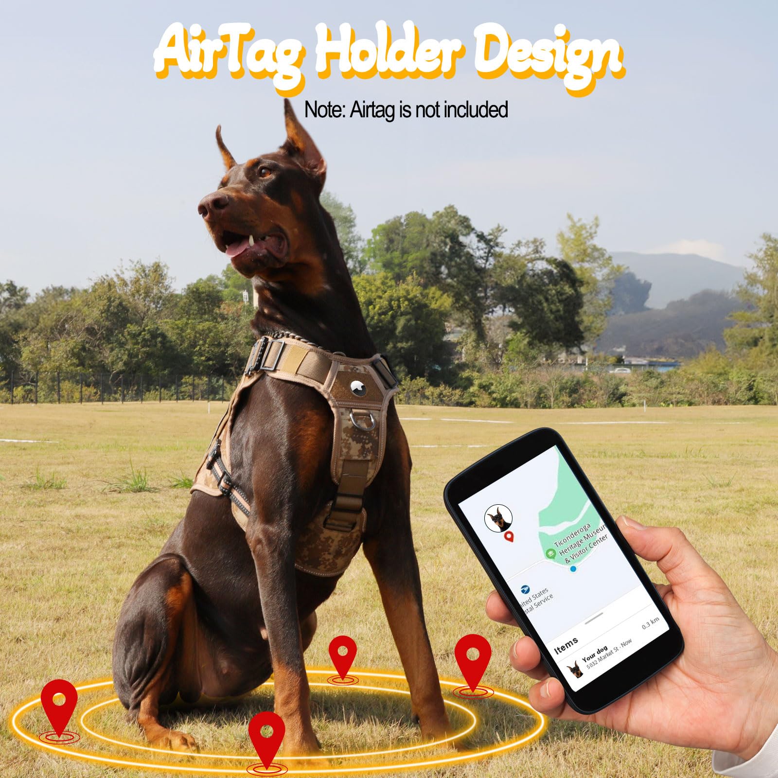 HEYCAHVA glow-in-the-dark patches aid identification during evening walks.