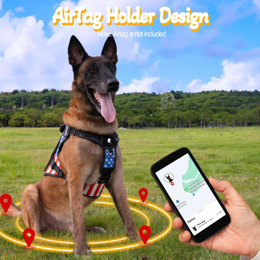 HEYCAHVA service dog vest glow patches for night training