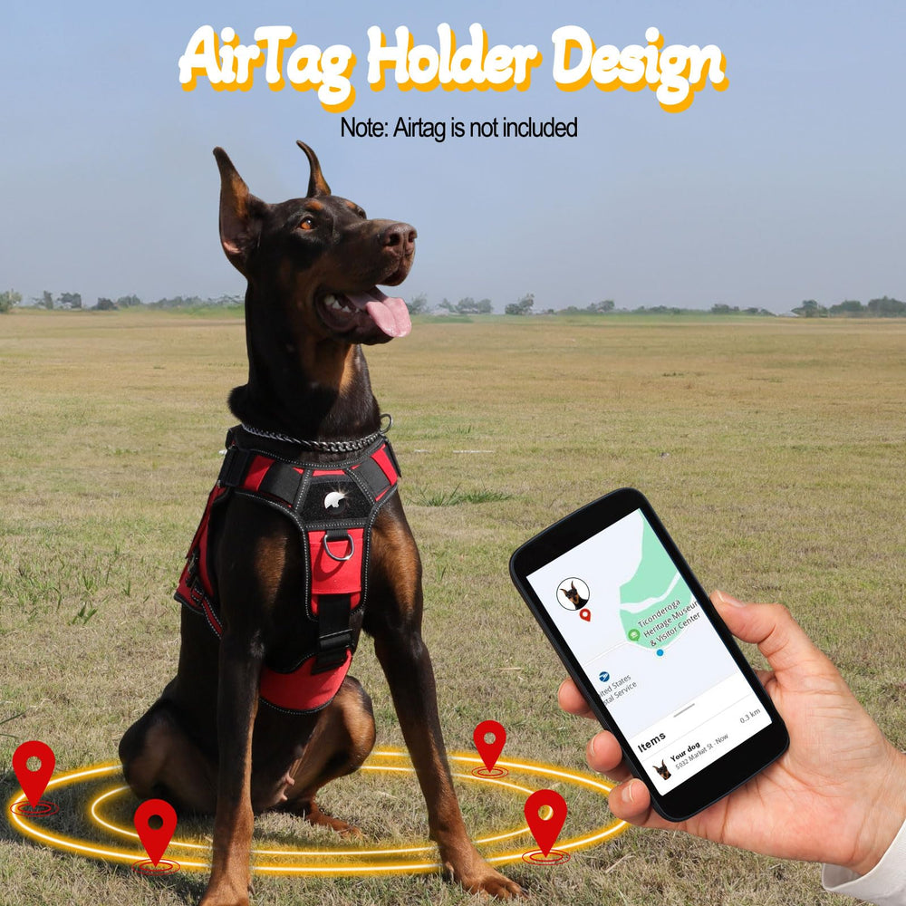 HEYCAHVA Service Dog Vest leather handle offers easy control during walks.