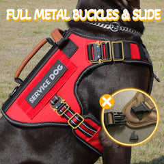 HEYCAHVA Service Dog Vest side view highlights adjustable straps for comfort.