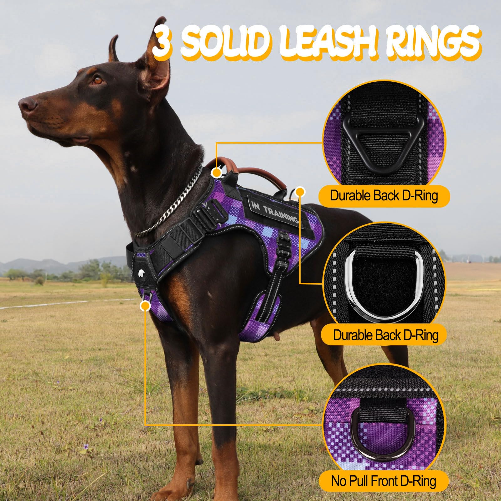 HEYCAHVA harness MOLLE system side pouches for on-the-go gear