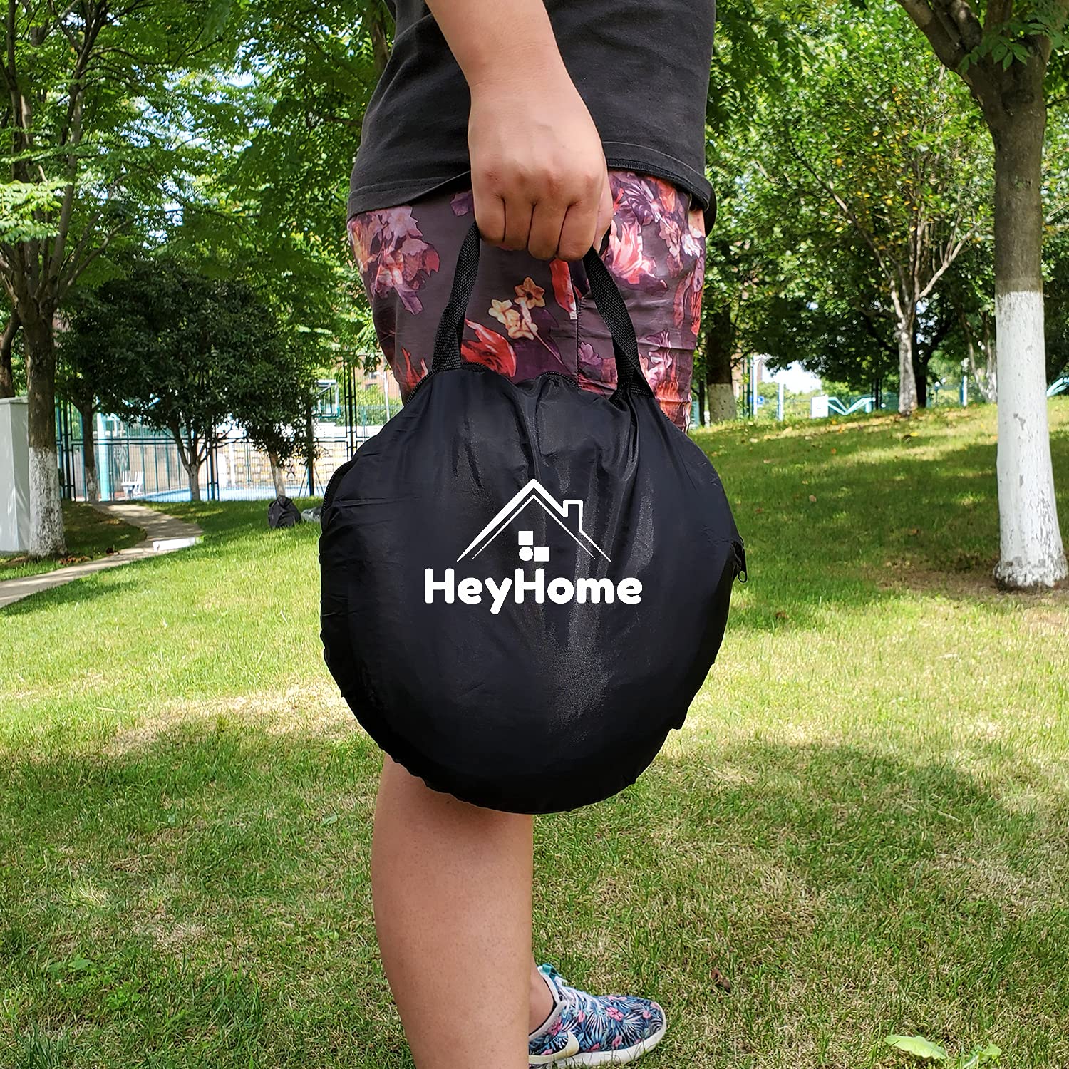 HEYHOME indoor-outdoor versatility image shows versatile use around home