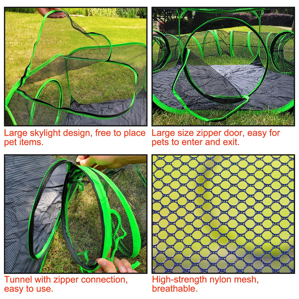 HEYHOME wide 9 sq ft play area supports multiple pets at once