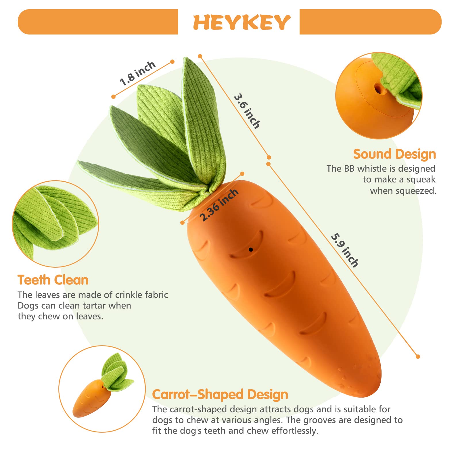 HEYKEY natural rubber dog toy with milk aroma for engaging, durable chewer sessions.