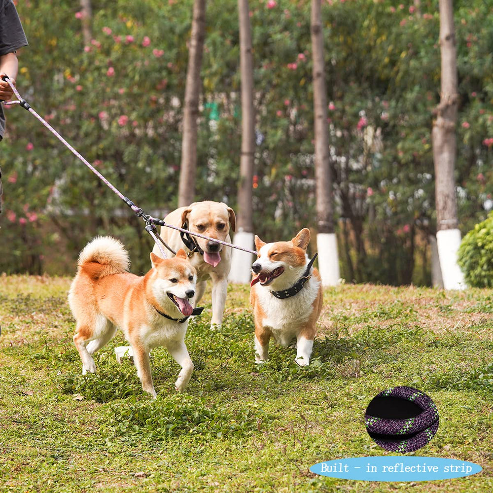 Heyllou no-tangle design keeps leads organized during walks.