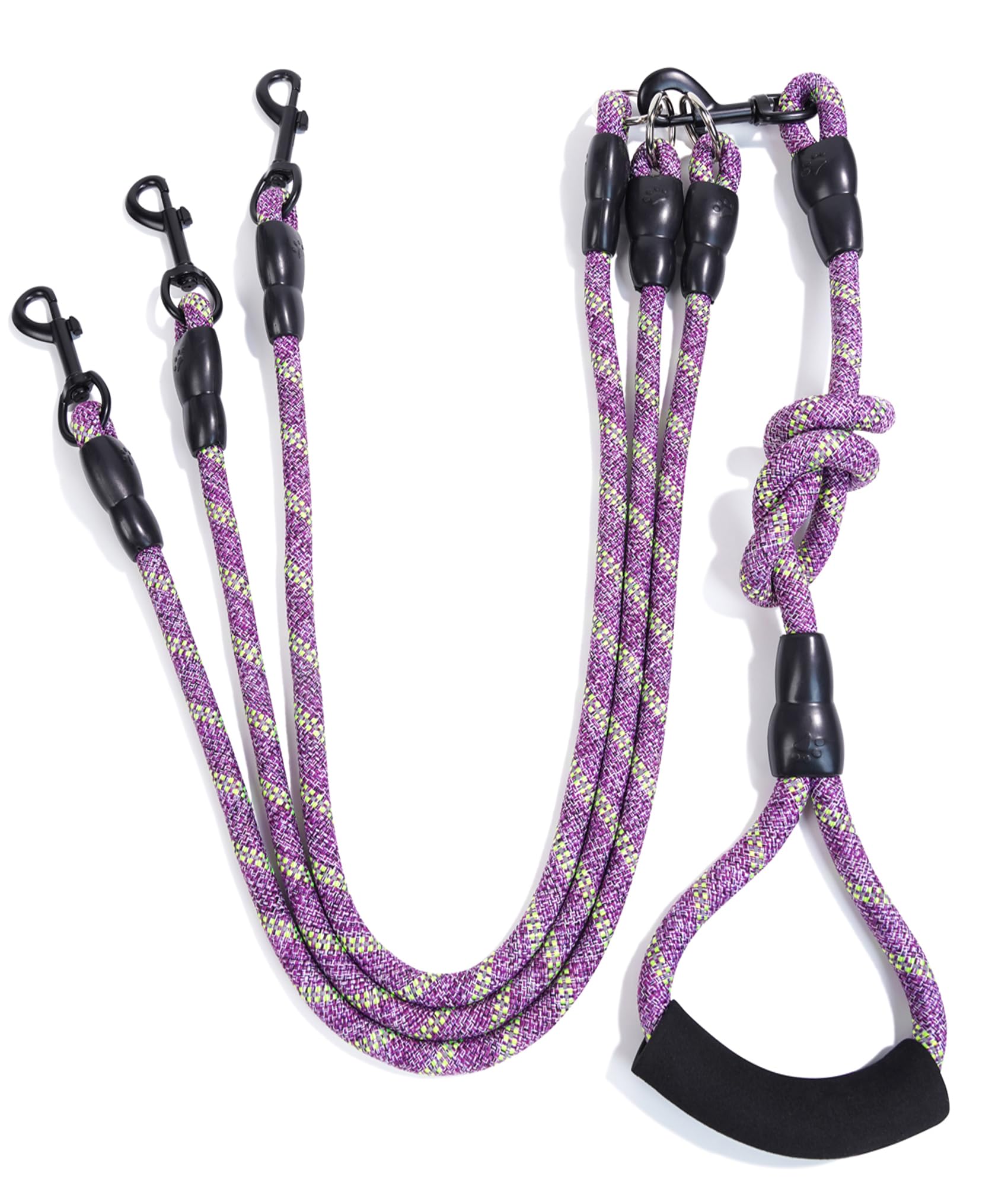 Heyllou padded-handle leash offers comfortable grip on long walks.