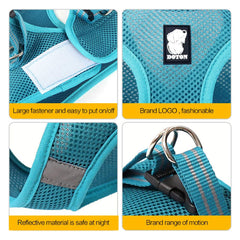 HEYWEAN harness chest-suture features for secure fit and soft edging to prevent slipping.