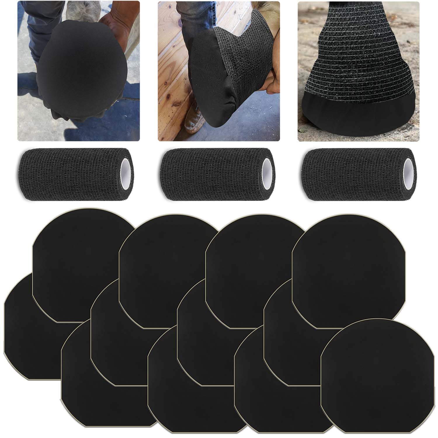 Hezaosth 15-pack hoof tape package for durable hoof protection during turnout.