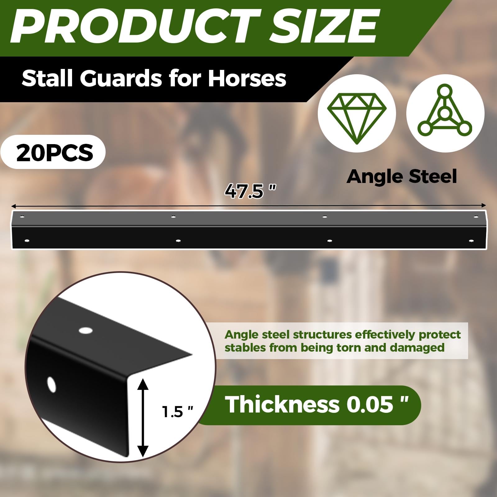 Hezaosth chew guards installation on stall edge demonstrates easy mounting