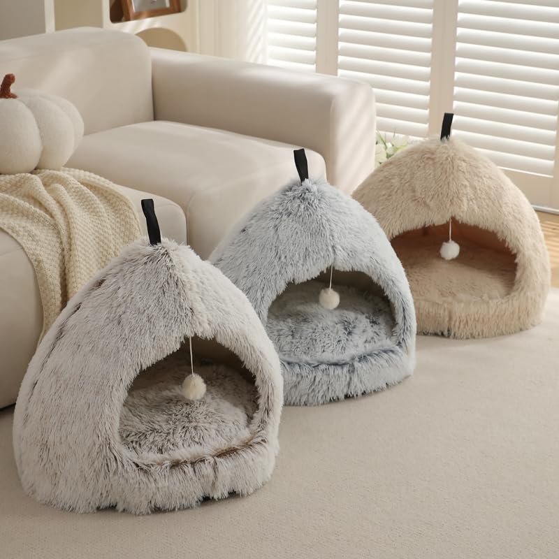 Hezotco Extra Large Cat Bed high-density foam supports a cozy snuggle zone.