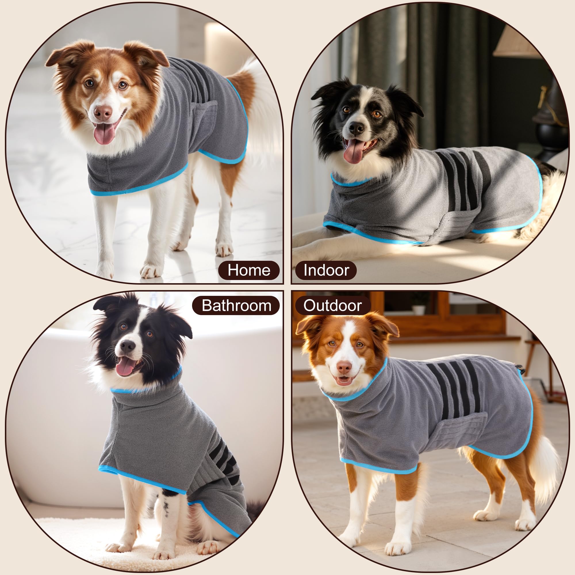 HezzLuv Microfibre Dog Bathrobe is machine-washable for easy cleanup.
