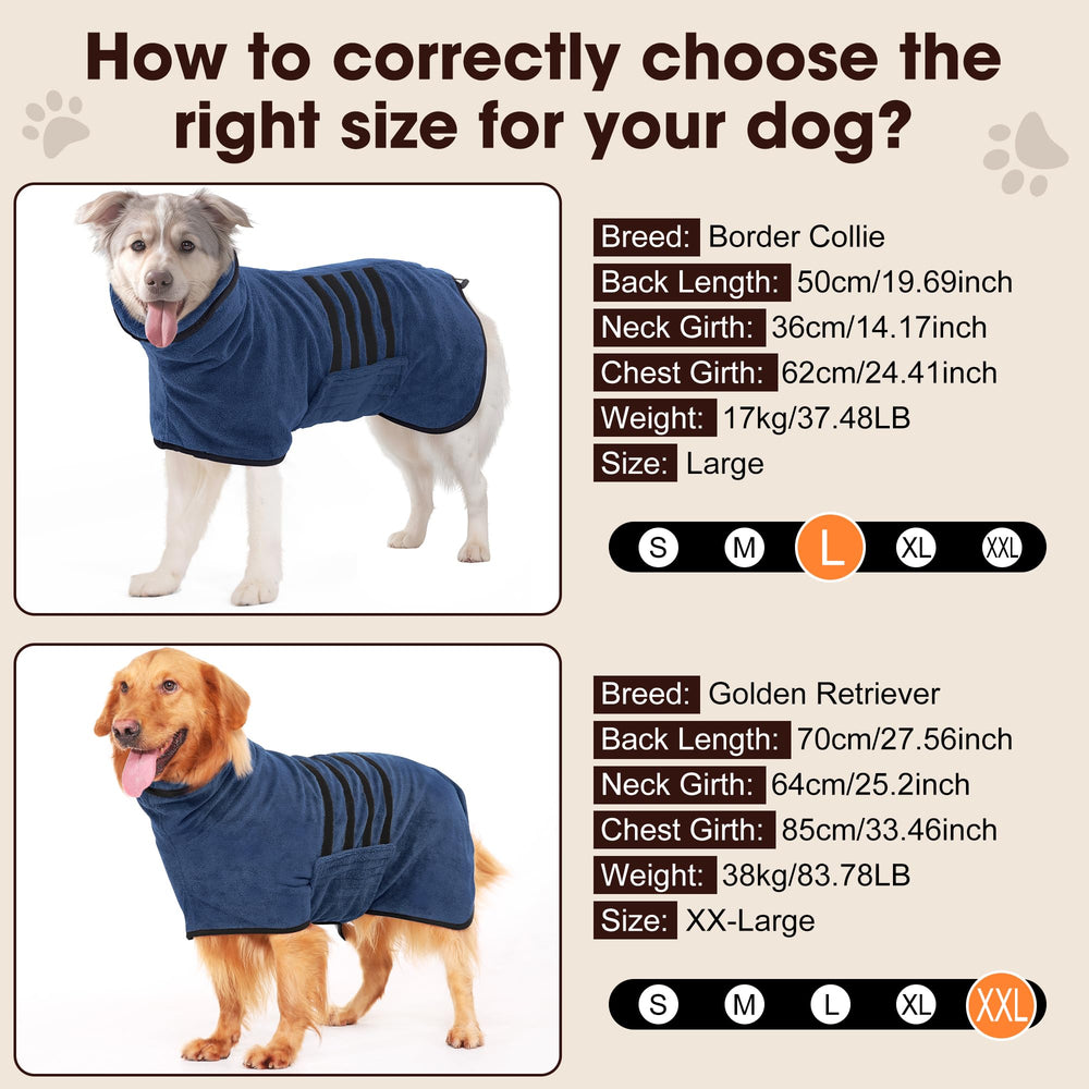 HezzLuv microfibre dog towel wrap is machine washable for easy care.