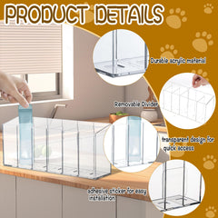 HFYZZ removable dividers customize compartments for various treats or snack sizes.