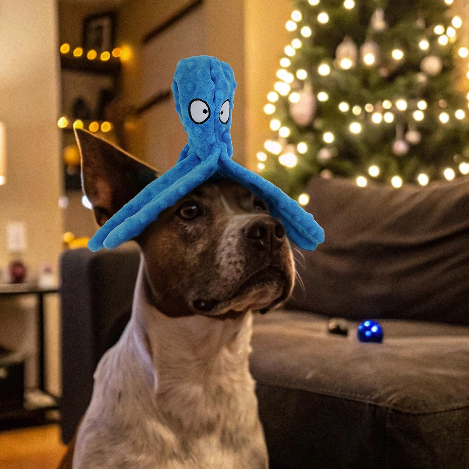 HGB Octopus plush toy sized for small to large breeds.