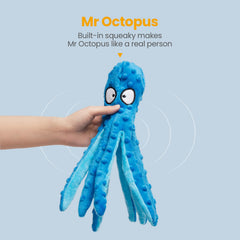 HGB Squeaky Octopus Toy for fetch and chew keeps dogs engaged.