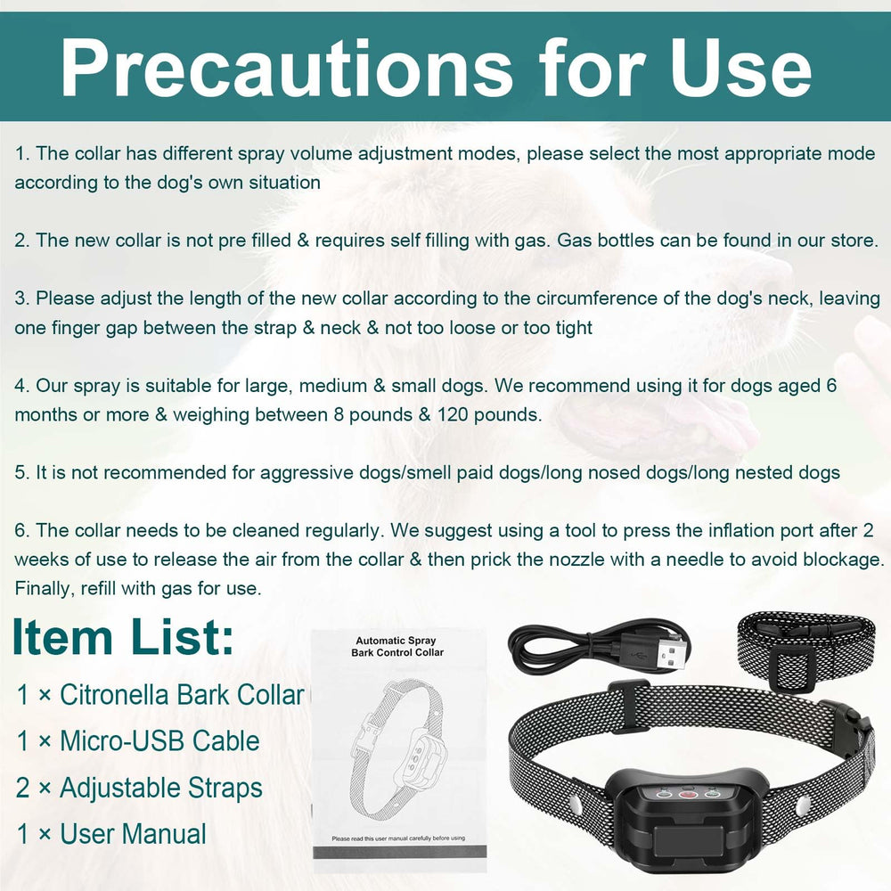 Citronella refill not included with HGFLMR collar packaging
