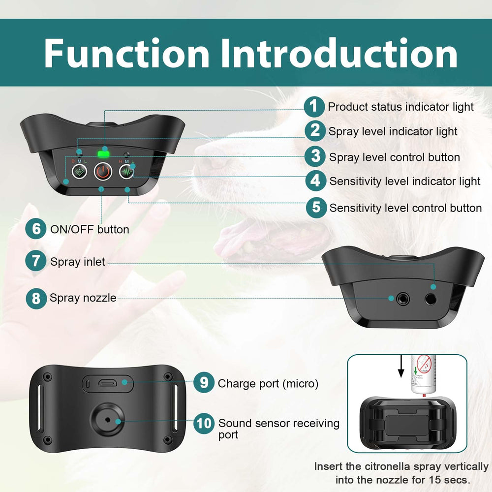 No remote control feature highlighted on HGFLMR citronella bark collar