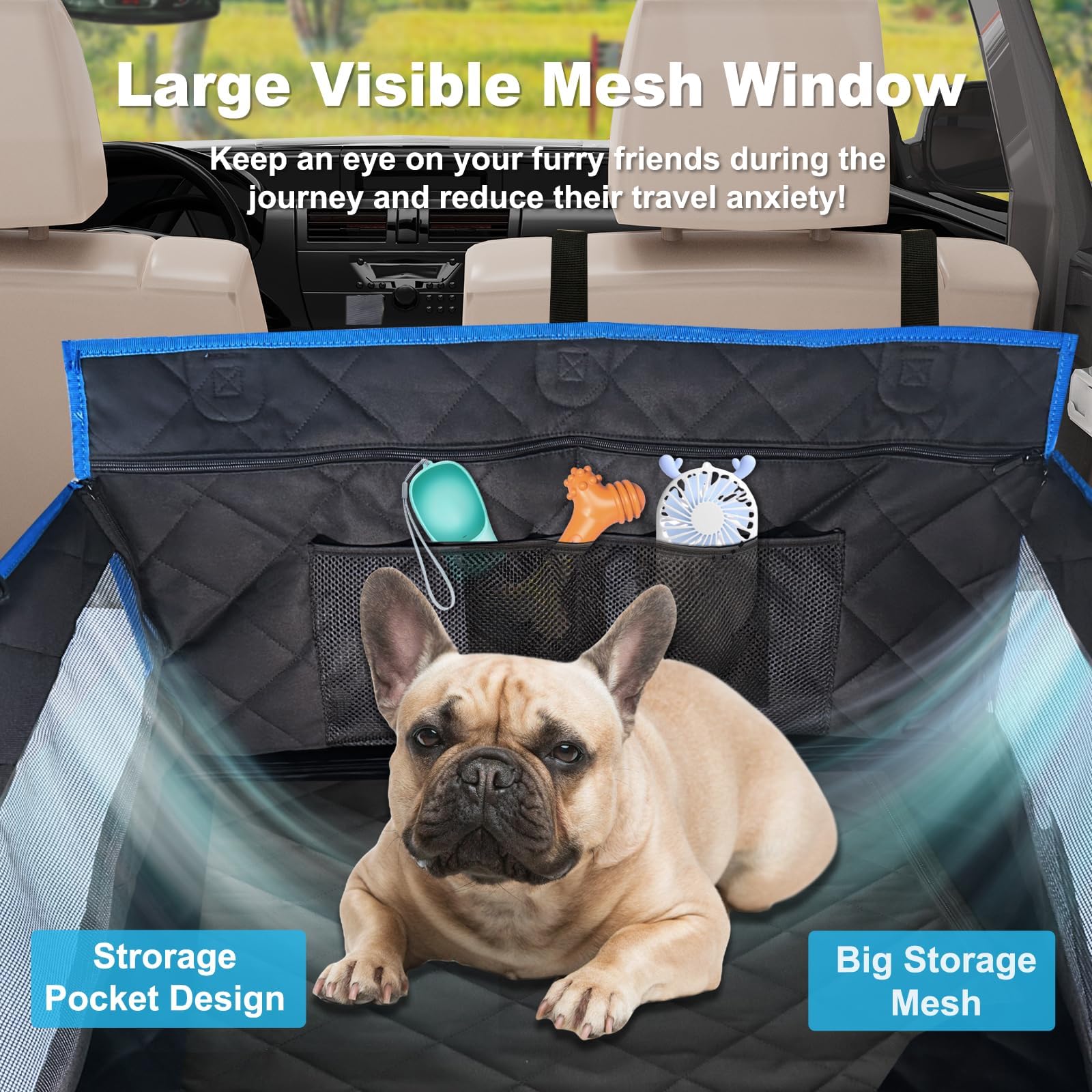 H HOH-Tech Back Seat Extender demonstrates easy-install for quick setup.
