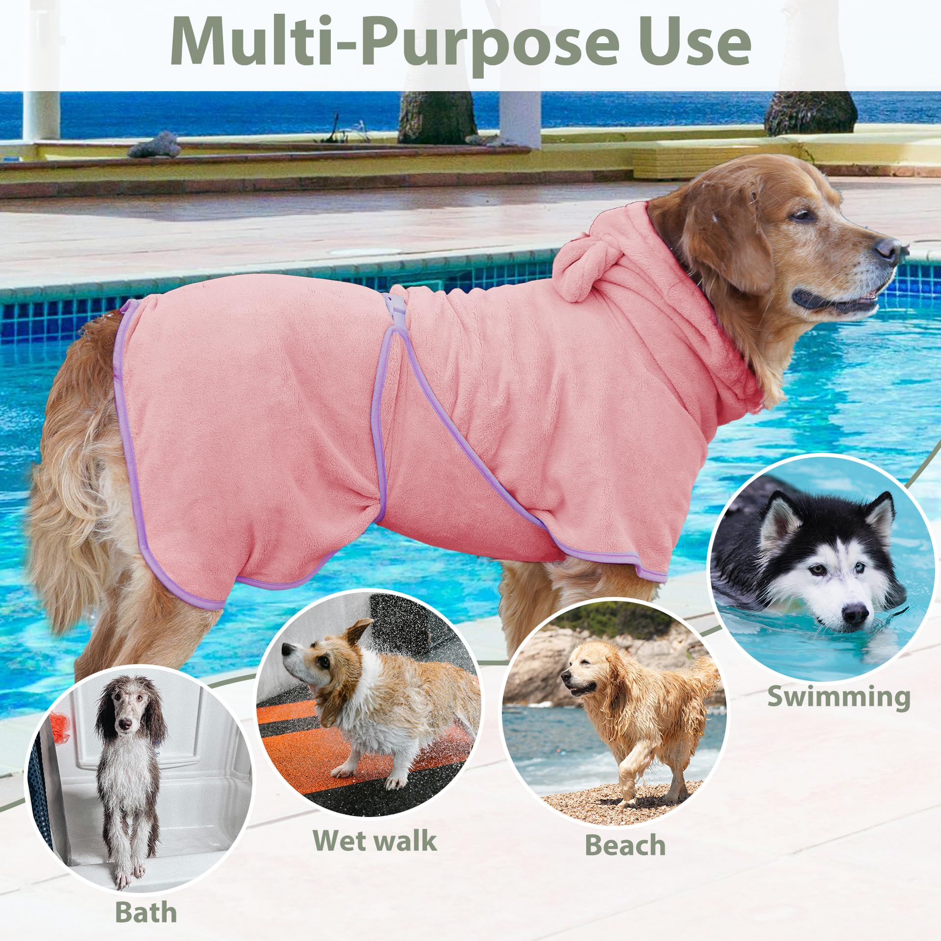 HhiMyOct warm dry dog coat dries faster while keeping your dog comfortable