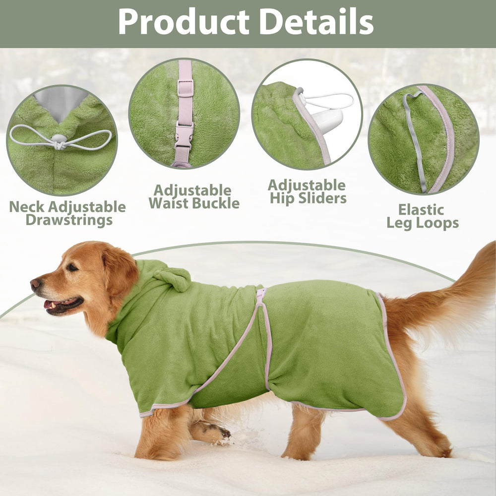 HhiMyOct microfiber-fabric dries quickly and reduces shedding on damp fur.