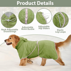 HhiMyOct microfiber-fabric dries quickly and reduces shedding on damp fur.
