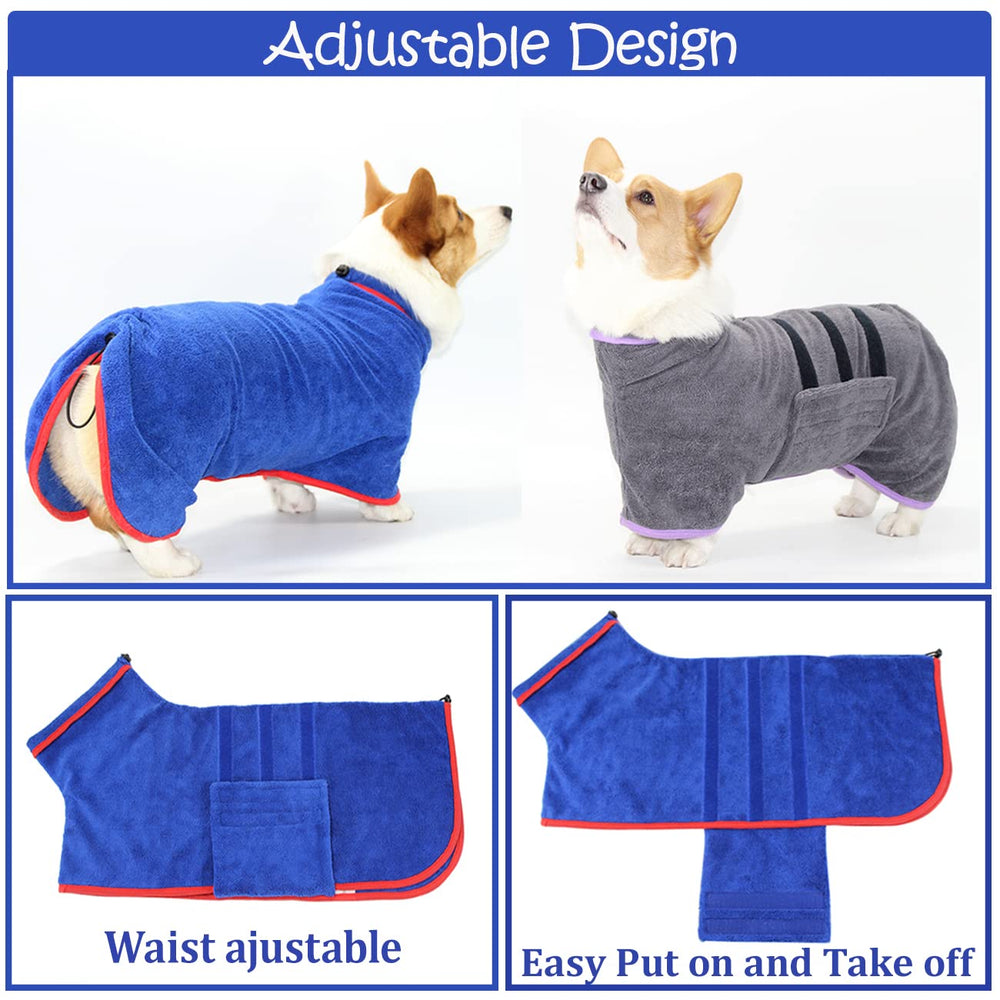 HhiMyOct dog drying coat washable care image highlighting machine washable material.