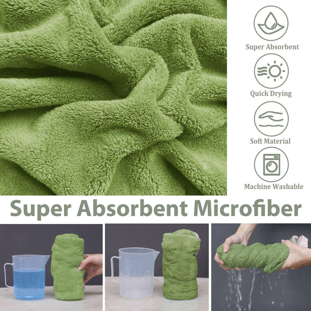 HhiMyOct olive-green robe keeps dogs warm and stylish after baths.