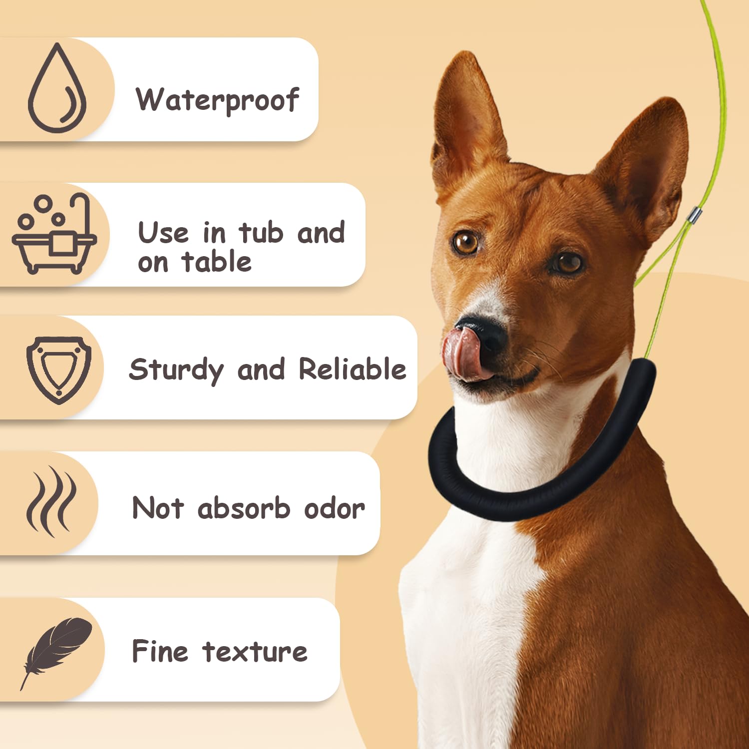 HhiMyOct stainless-steel hardware with cushion protects neck and abdomen.