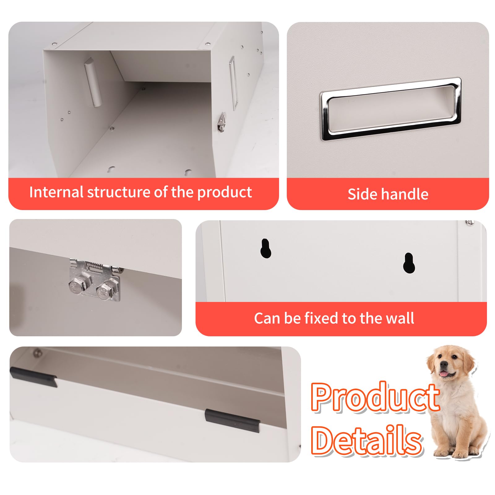 HHNIULI large automatic dog feeder rain protection keeps kibble dry