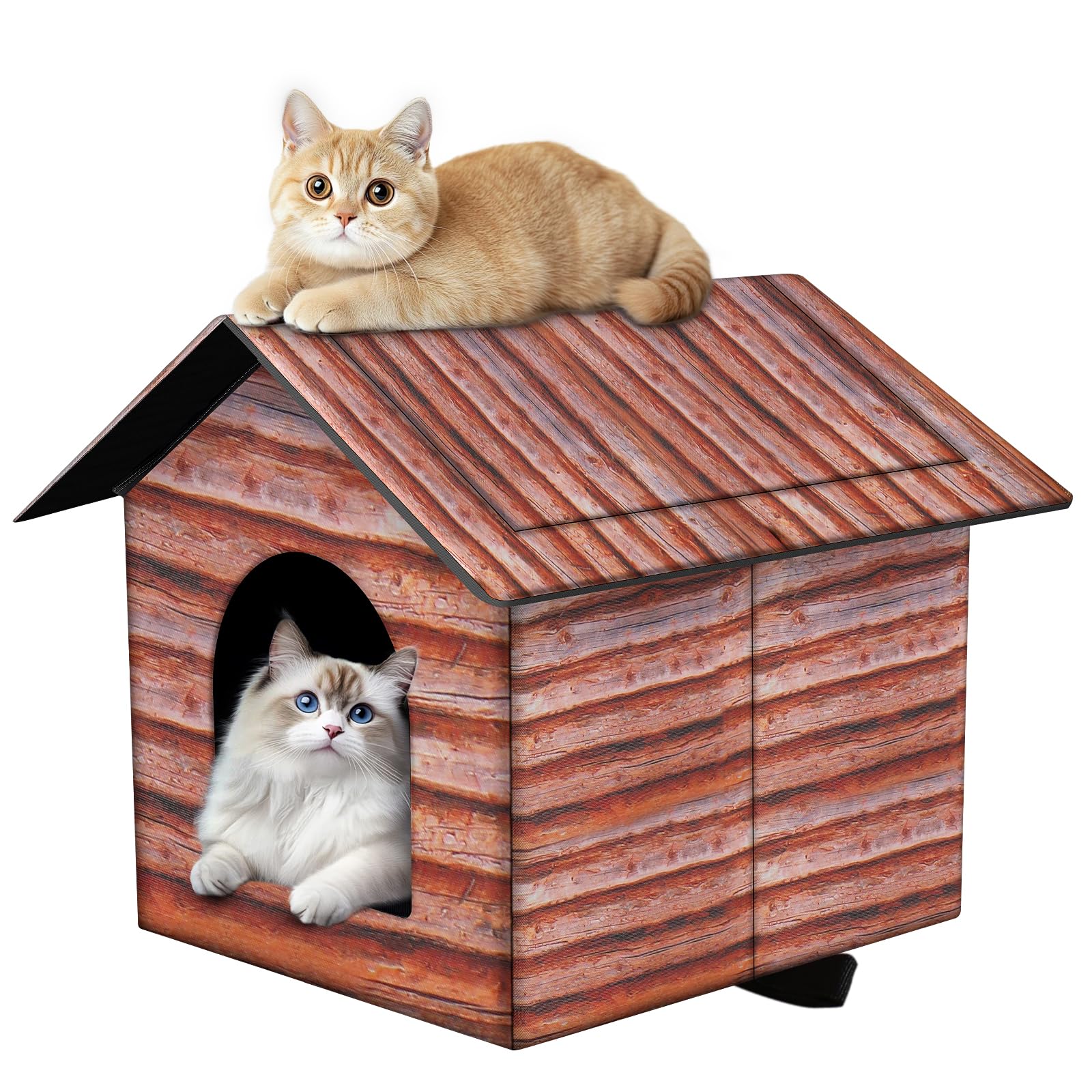 H HONG RI SHENG Outdoor Cat House folded design for travel and storage.