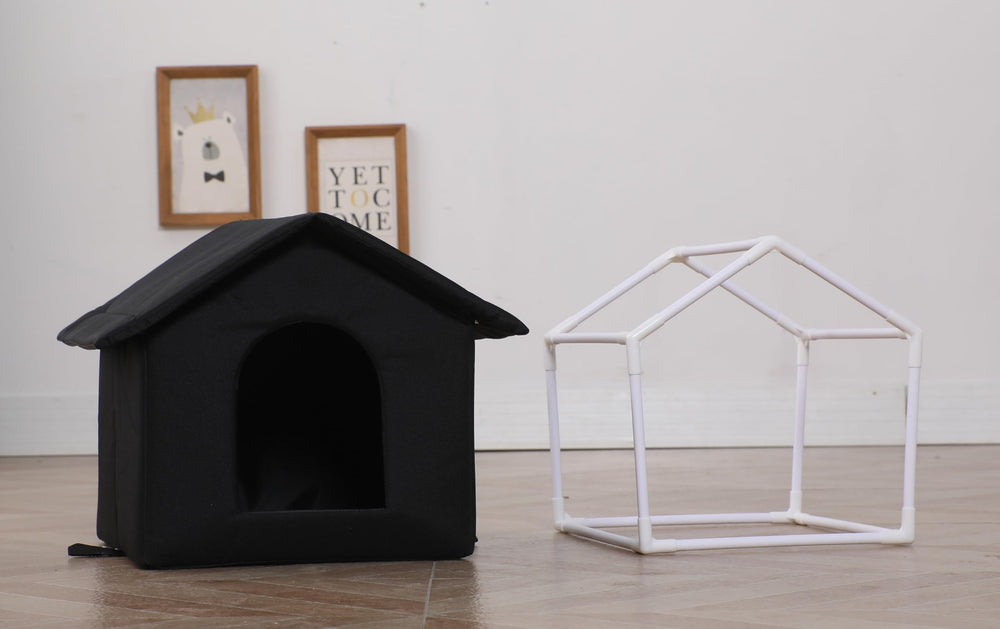 H HONG RI SHENG outdoor cat house foldable design for easy storage and travel.