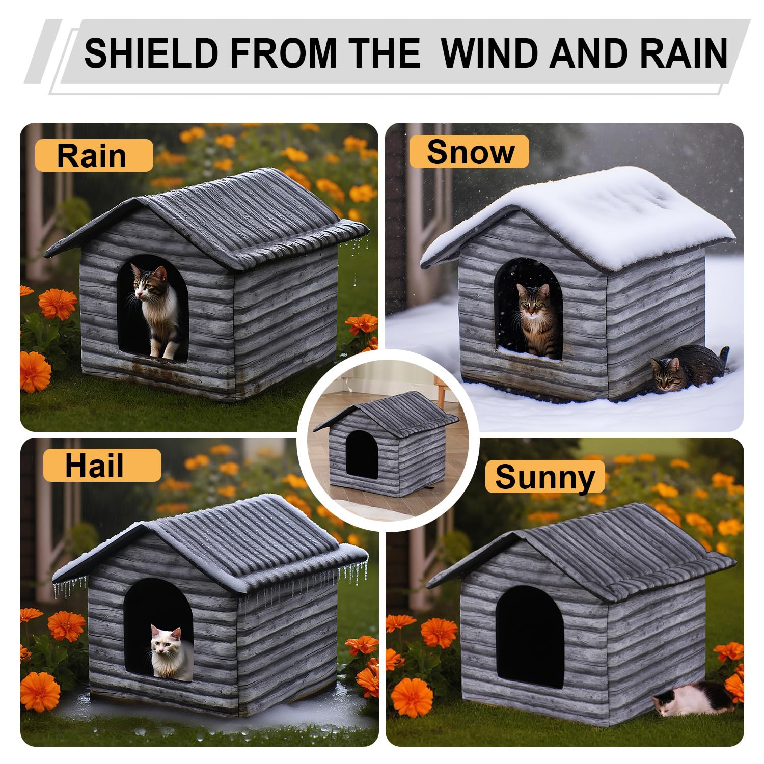 H HONG RI SHENG warmth-ready shelter for use with heating pads (not included).